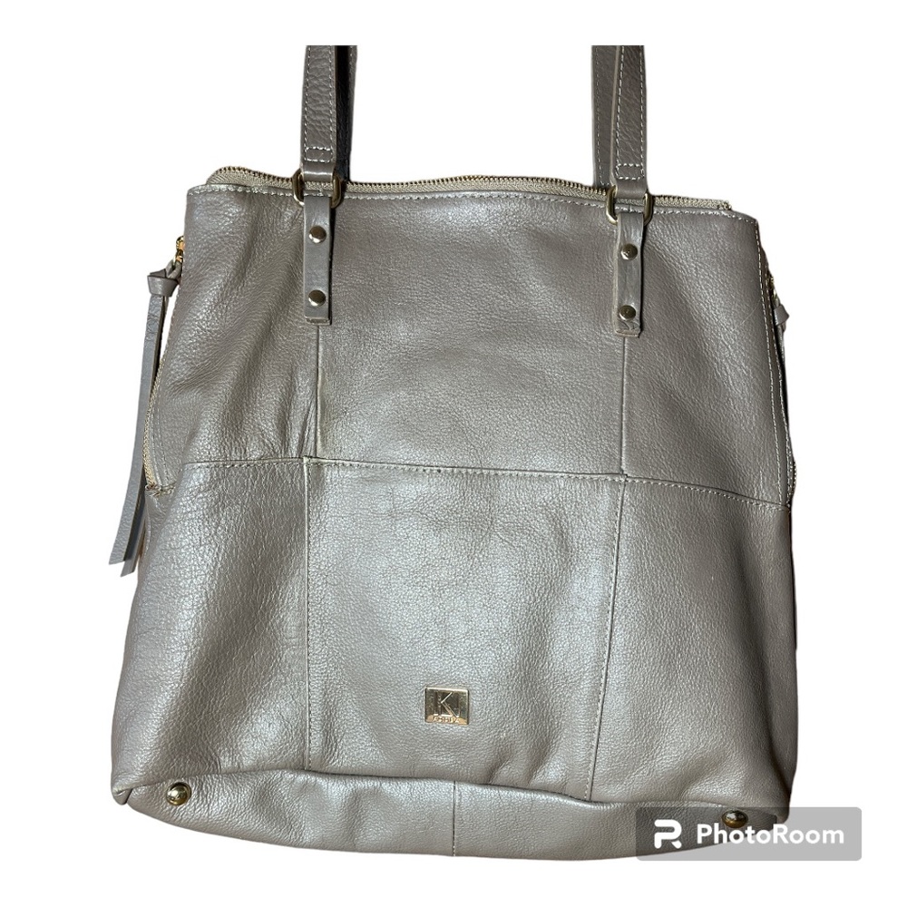 PreOwned KOOBA Everette Leather Tote ~ Taupe